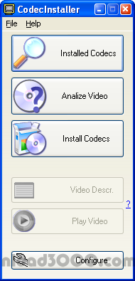 CodecInstaller screenshot